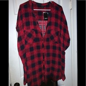 Plus size plaid top !